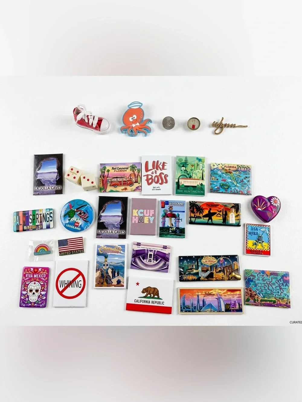Lots California Travel Magnet vegas Mexico Dubai San Diego Florida Palm Springs - Picture 1 of 4